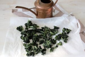 Chips di cavolo riccio