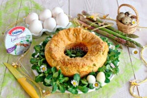 Ciambellone salato ai fiocchi di latte