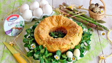 Ciambellone salato ai fiocchi di latte