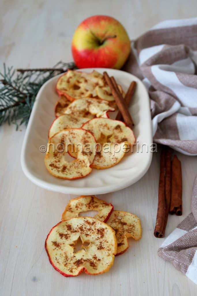 Rondelle di mele essiccate Rondelle di mele essiccate