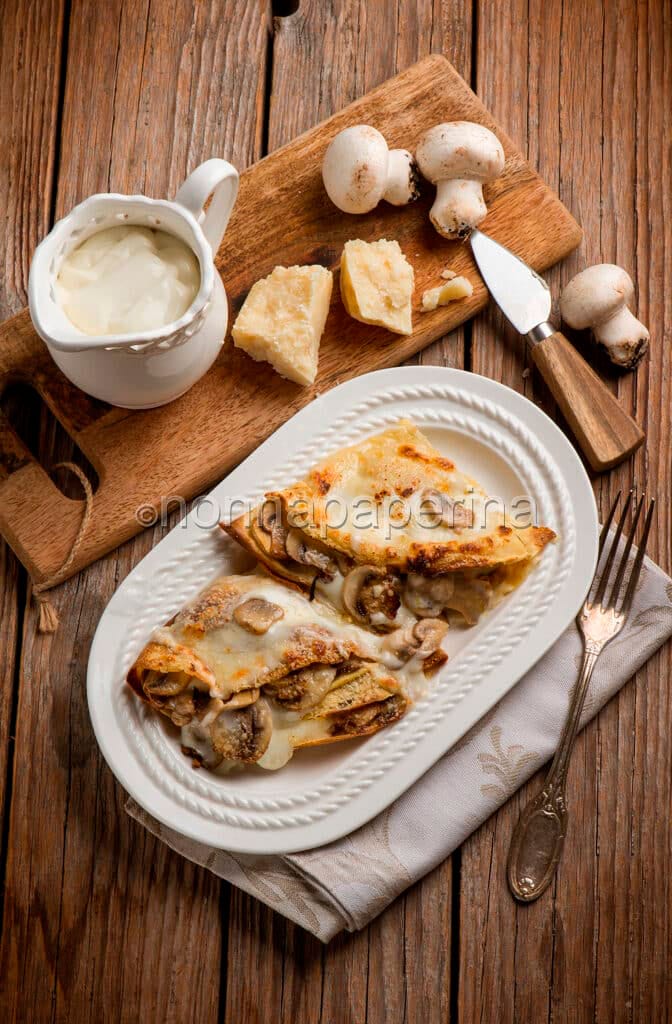 Crespelle con champignons Crespelle con champignons