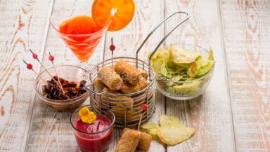 Crocchette con salsa speziata