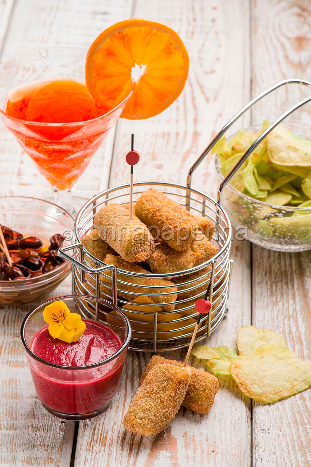 Crocchette con salsa speziata Crocchette con salsa speziata