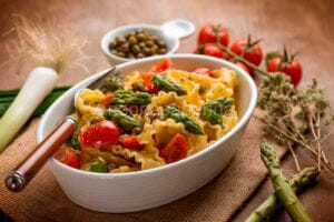 Mafalde con punte di asparagi