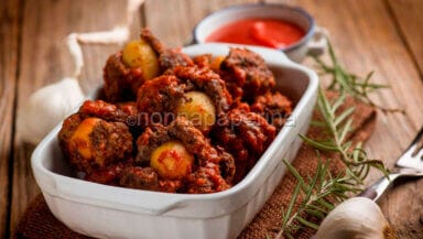 Polpette ripiene di patatine novelle