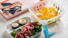 La bontà della schiscetta con roastbeef e melanzane