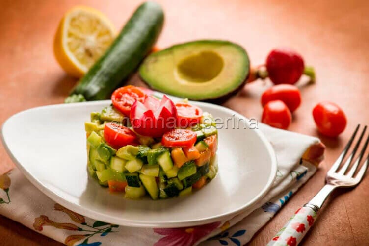 tartare di verdure ed avocado