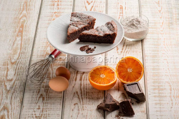 Torta al cioccolato e arancia