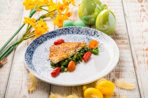 Filetto d’orata in crosta di patate