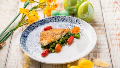 Filetto d’orata in crosta di patate