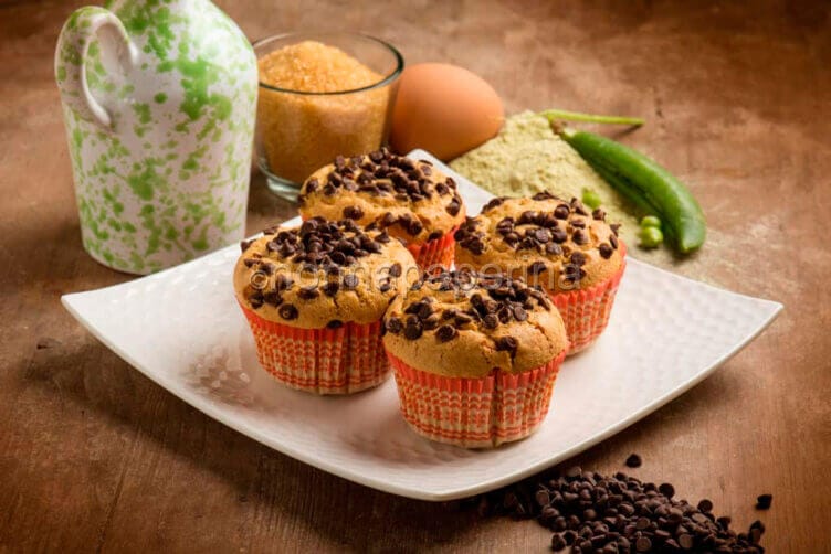 Muffin con farina di piselli