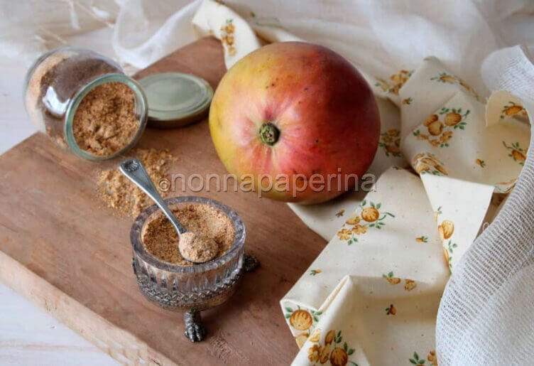 polvere di mango essiccata