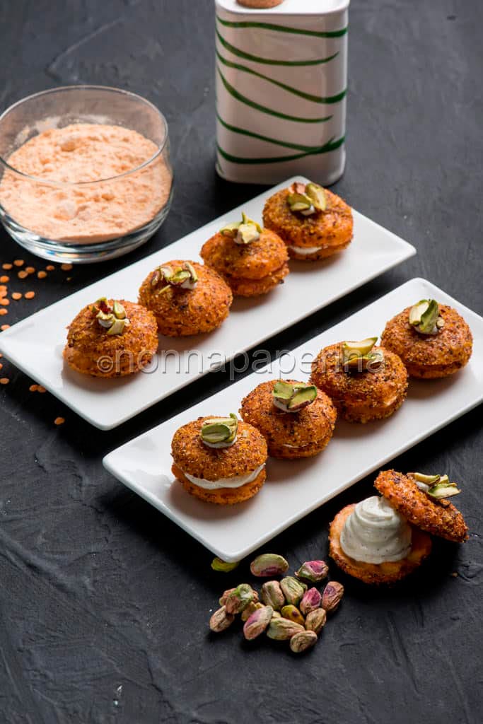 Baci di lenticchie ai pistacchi