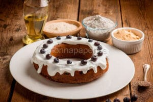 Ciambella con mirtilli