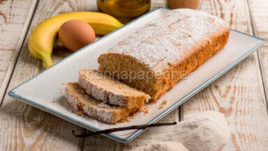 Plumcake alla banana con farina di fonio