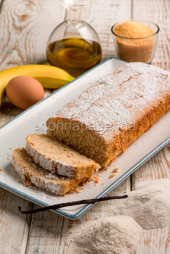 Plumcake alla banana con farina di fonio