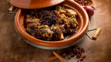 tajine d’agnello con uvetta