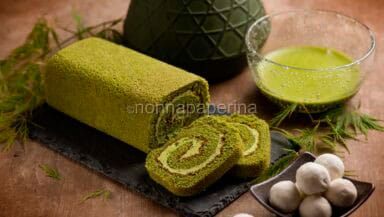 Cake roll al te Matcha