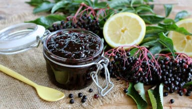 confettura di bacche di sambuco e limone