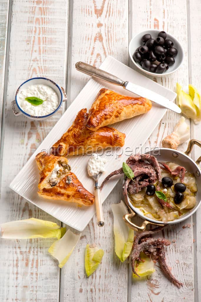 Sfogliatine di indivia e fiocchi di latte Exquisa