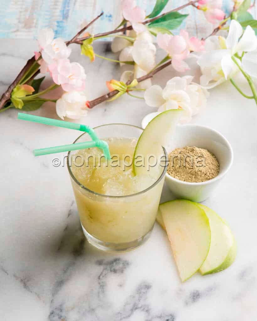 granita al tè matcha