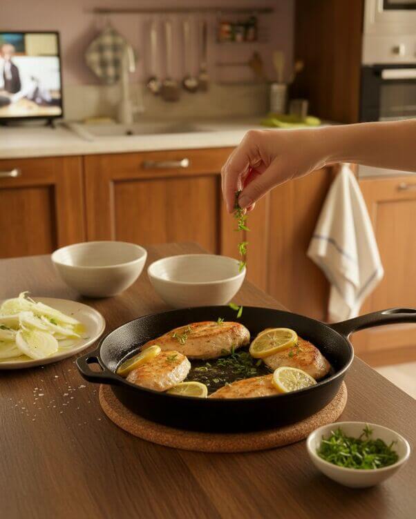 pollo al dragoncello