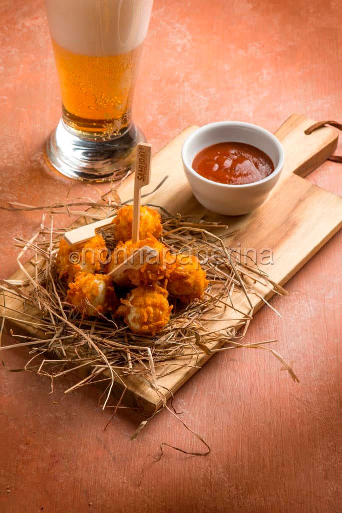 rocher di uovo di quaglia con curcuma