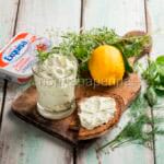 Salsa di formaggio cremoso alle erbe senza lattosio