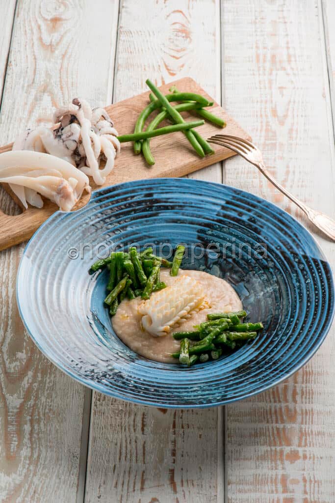 seppie, cannellini e fagiolini