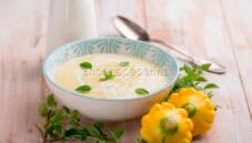 Vellutata alle zucchine patissone , carezza al palato Vellutata alle zucchine patissone , carezza al palato