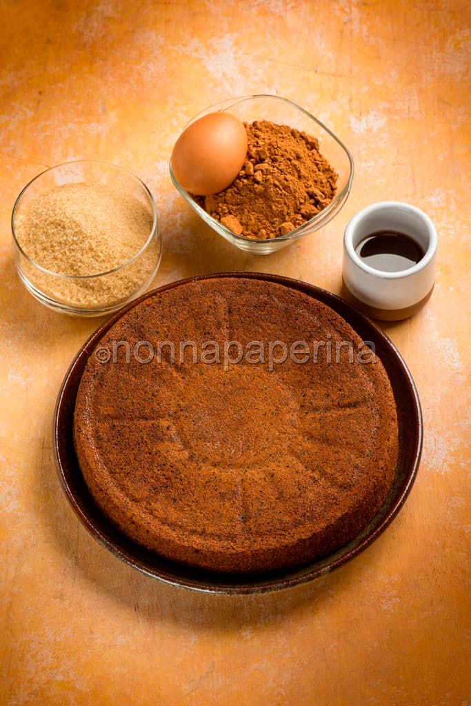 pan di Spagna con yacon e carruba