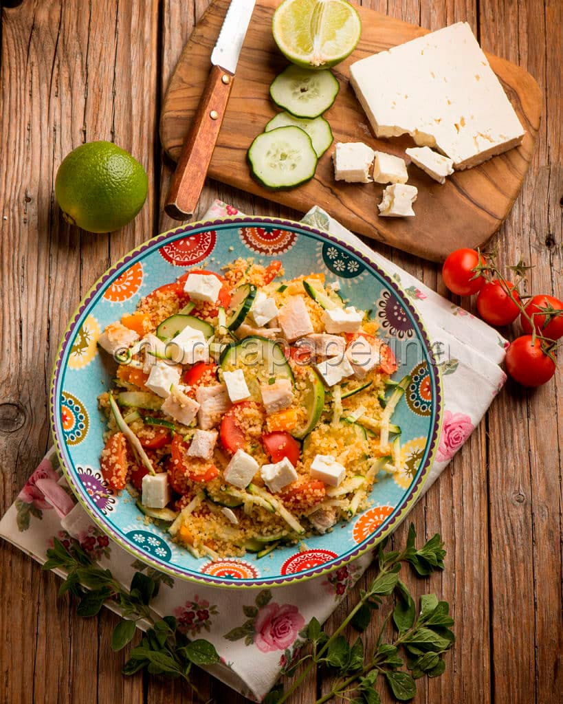 Couscous mediterraneo con Formaggio del Pastore