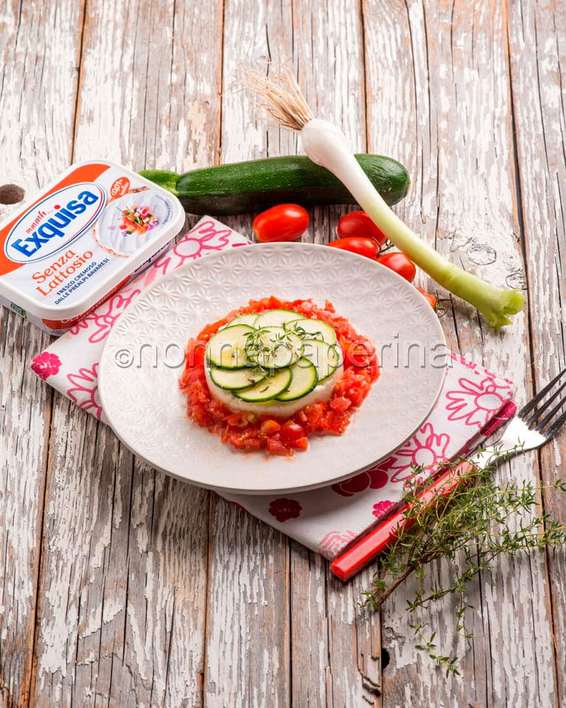 Crema di formaggio fresco Exquisa con verdure