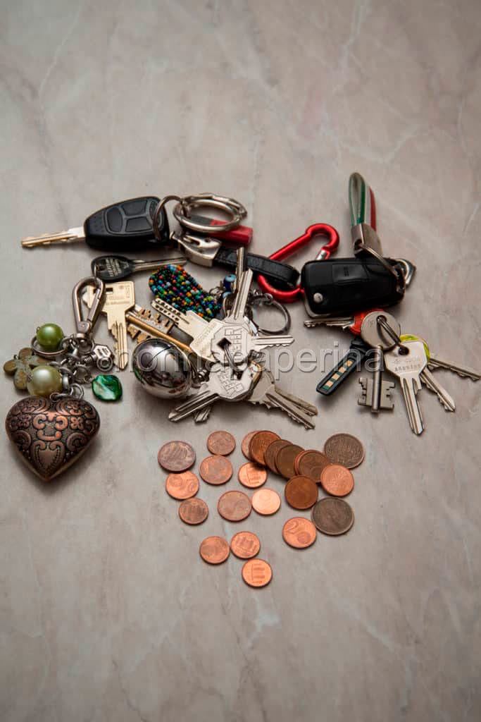 chiavi e monete