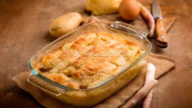 sformato di asparagi e patate al forno