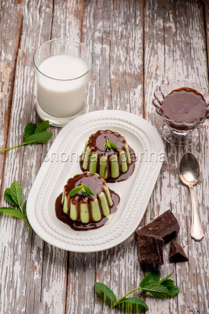 Budino menta e cioccolato
