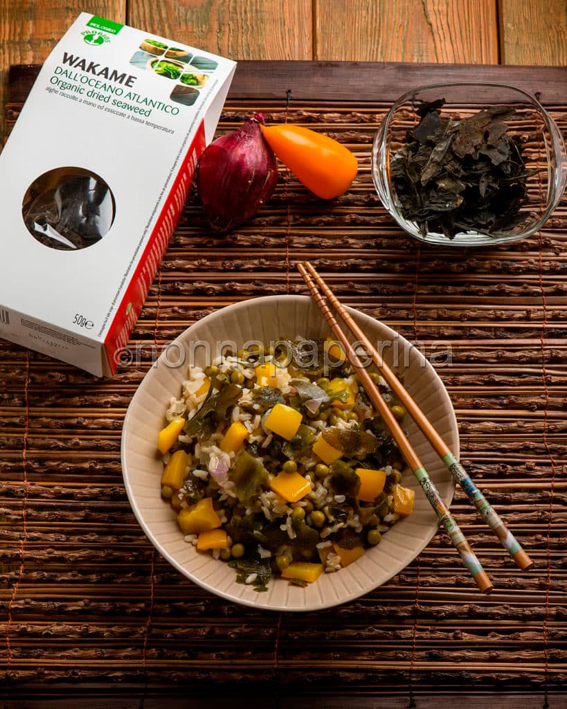 riso integrale all’alga wakame