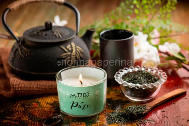 Quando il thè verde diventa (anche) la fragranza Pure candela pure te verde