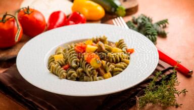 Fusilli con ratatouille di verdure