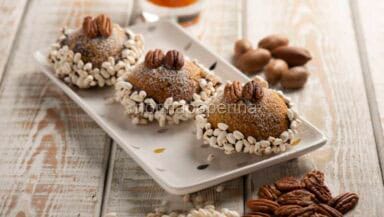 Cupoline al cioccolato e noci pecan