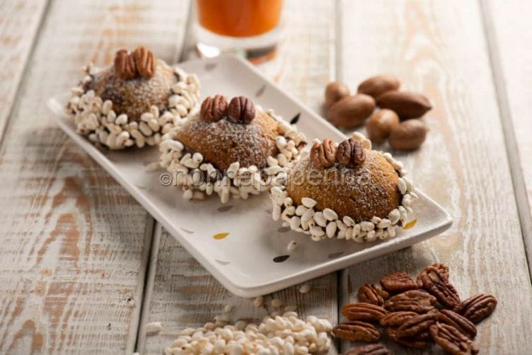 Cupoline al cioccolato e noci pecan