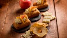 Mini plumcakes alle mele e cioccolato bianco