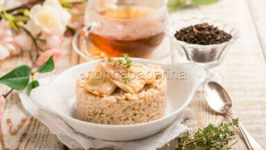 Risotto affumicato al tè lapsang e orata