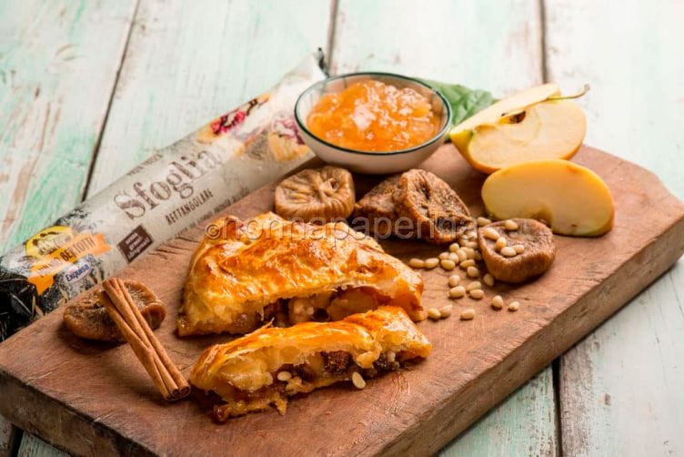 Strudel con fichi secchi e noci
