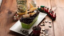 Dolce tronchetto con pere candite e whiskey