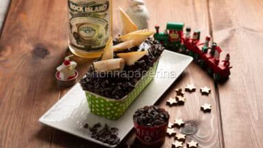 tronchetto con pere candite e whiskey