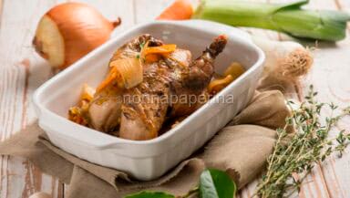 pernici al forno con le verdure