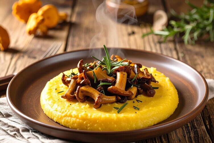 polenta con finferli