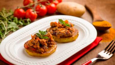 tartine di patate alle vongole