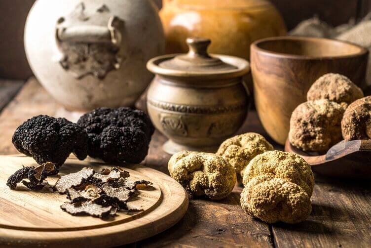 tartufi neri e tartufi bianchi
